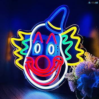 Amazon.co.jp: Artlast ピエロネオンサイン LED ジョーカー