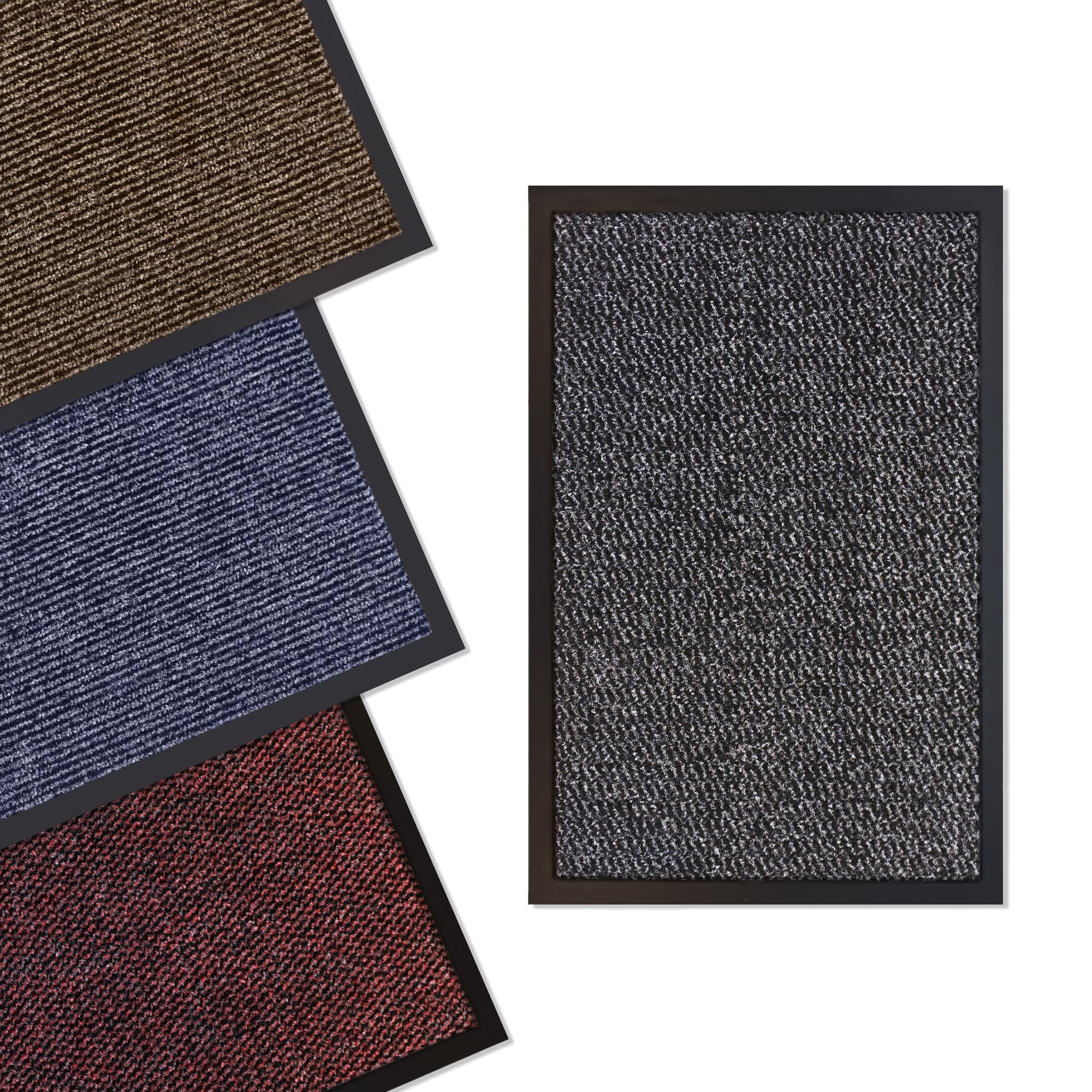 LIEBLINGS Ding Schmutzfangmatte Anthrazit 90 x 150 cm – Der Türsteher für Schmutz! | rutschfeste Fußmatte | 100% Polypropylen | 4 Farben, 5 Größen, waschbar bei 30°C