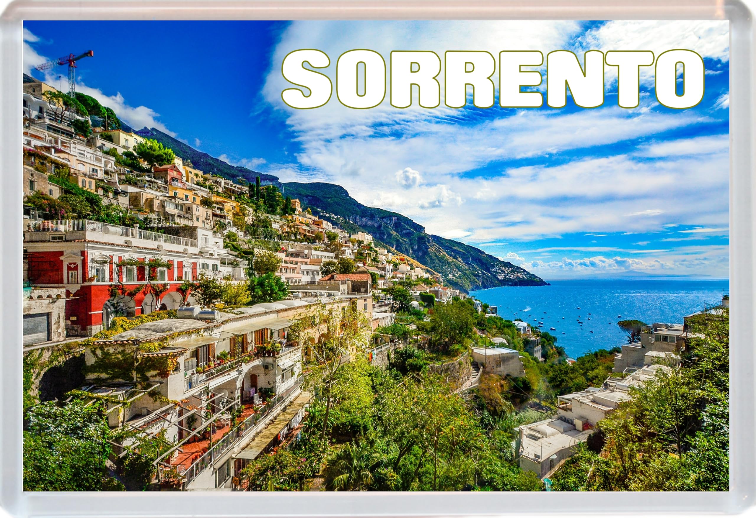 Baked Bean Store Multicolor Sorrento - Italy - Jumbo Fridge Magnet 96 X 67Mm Bbsfhm1674