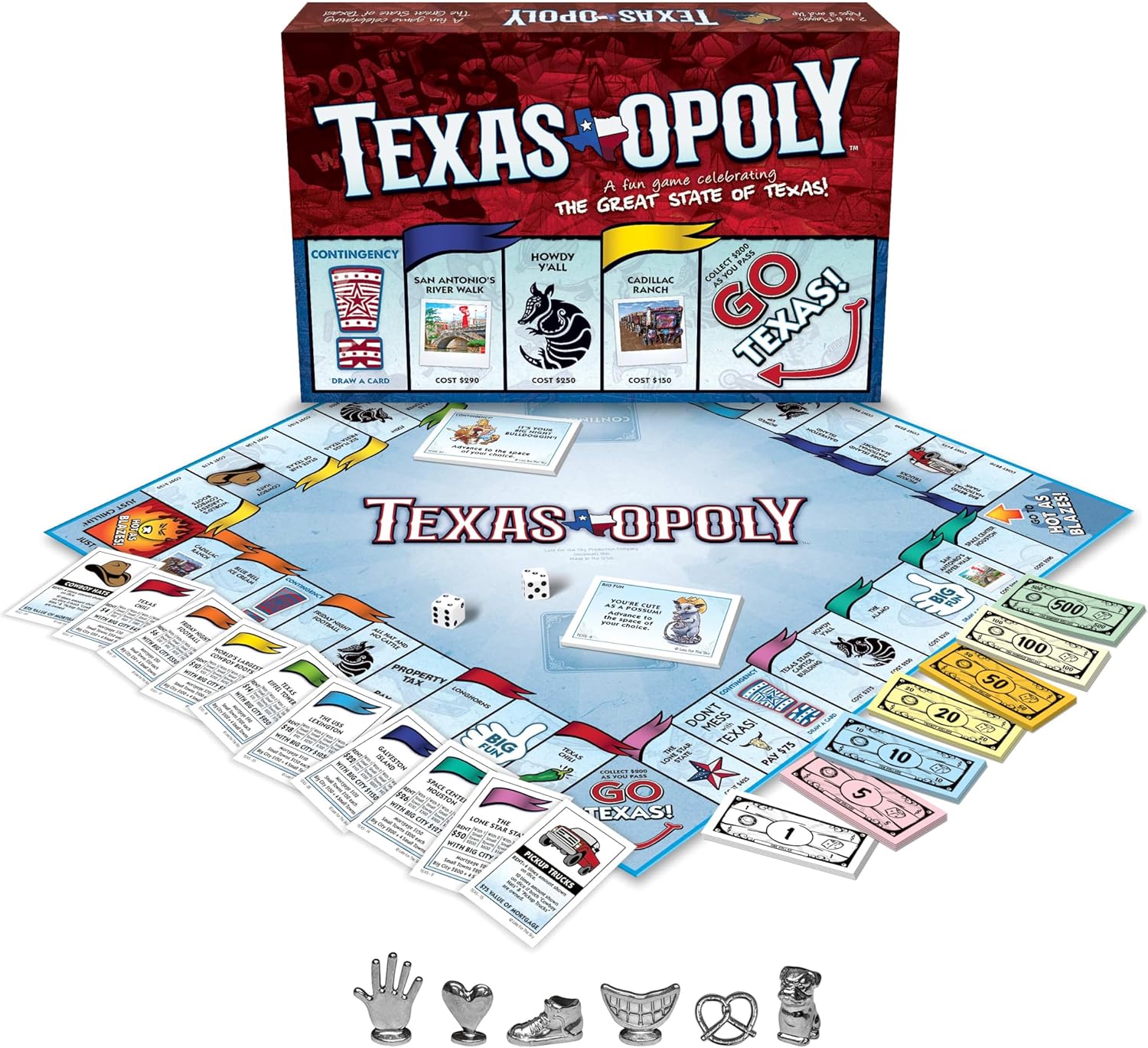Late for the Sky Texas-opoly Game, 96 months to 9600 months