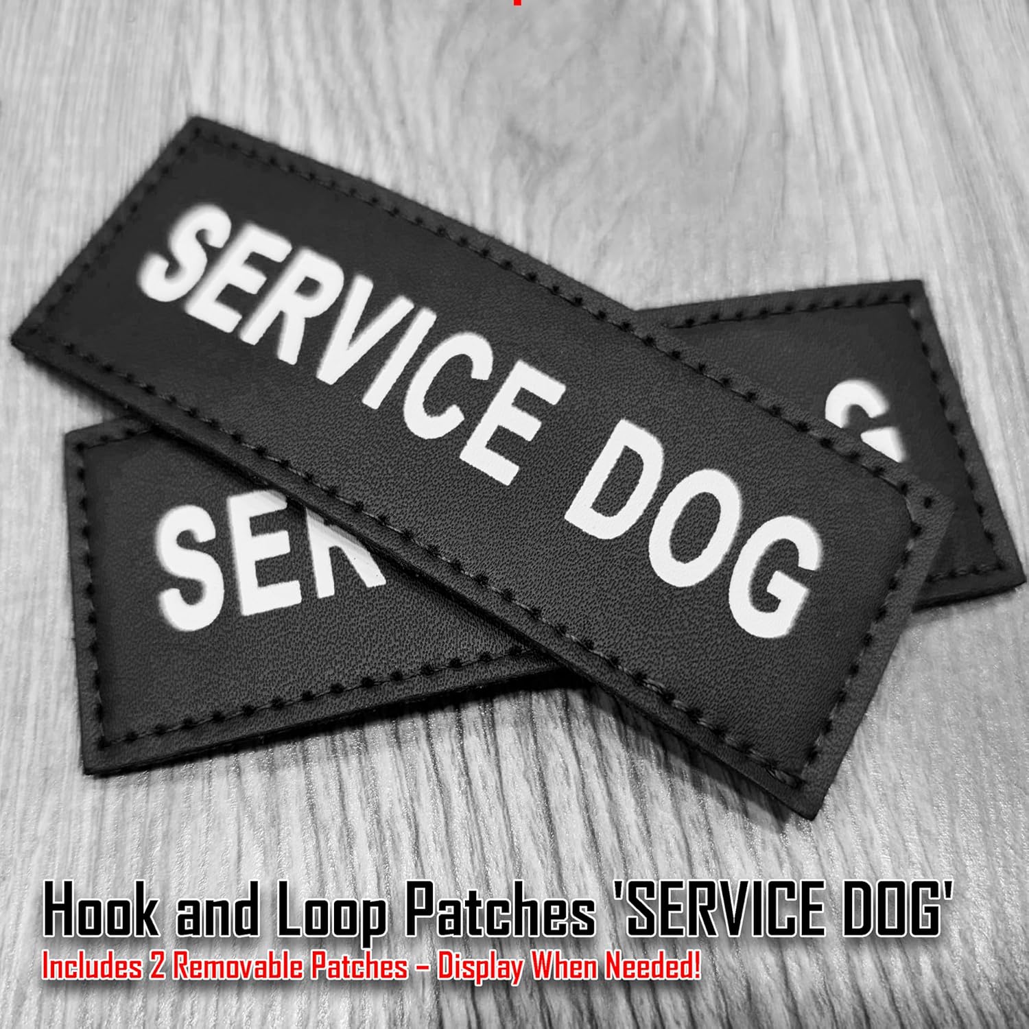 Service Dog Harness with Handle – No-Pull Tactical Dog Vest for Large Dogs, Military Style Heavy-Duty Tactical Dog Harness with Cushioned Soft Underpad that Doesn’t Collect Dog Hair; Black (L)