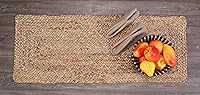 Vista 7 de Savi Home Farmhouse Jute Burlap Table Runner 36 Inches Long, Organic Eco-Friendly Rustic Vintage Dining Table Runner, 13x36 Natural Jute Braided