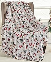 Vista 25 de Elegant Comfort - Manta ligera estampada para lanzar - para todas las estaciones, ultra suave, acogedora y mullida - Mantas decorativas para lanzar