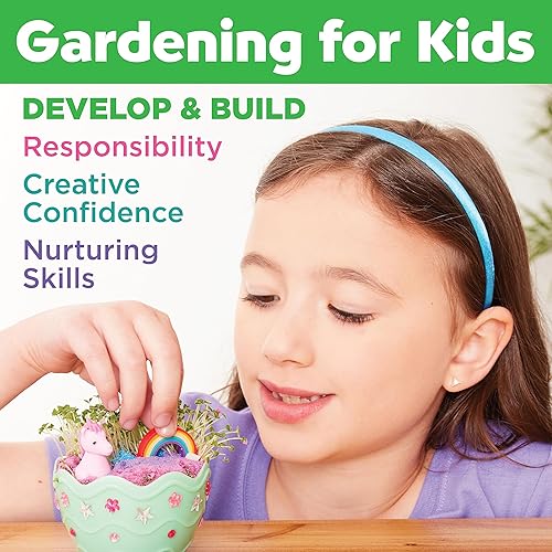 Miniatura 7 de Creativity for Kids Mini Garden - Kit de terrario de unicornio mágico, regalos de unicornio para niñas, manualidades para niños, juguetes de