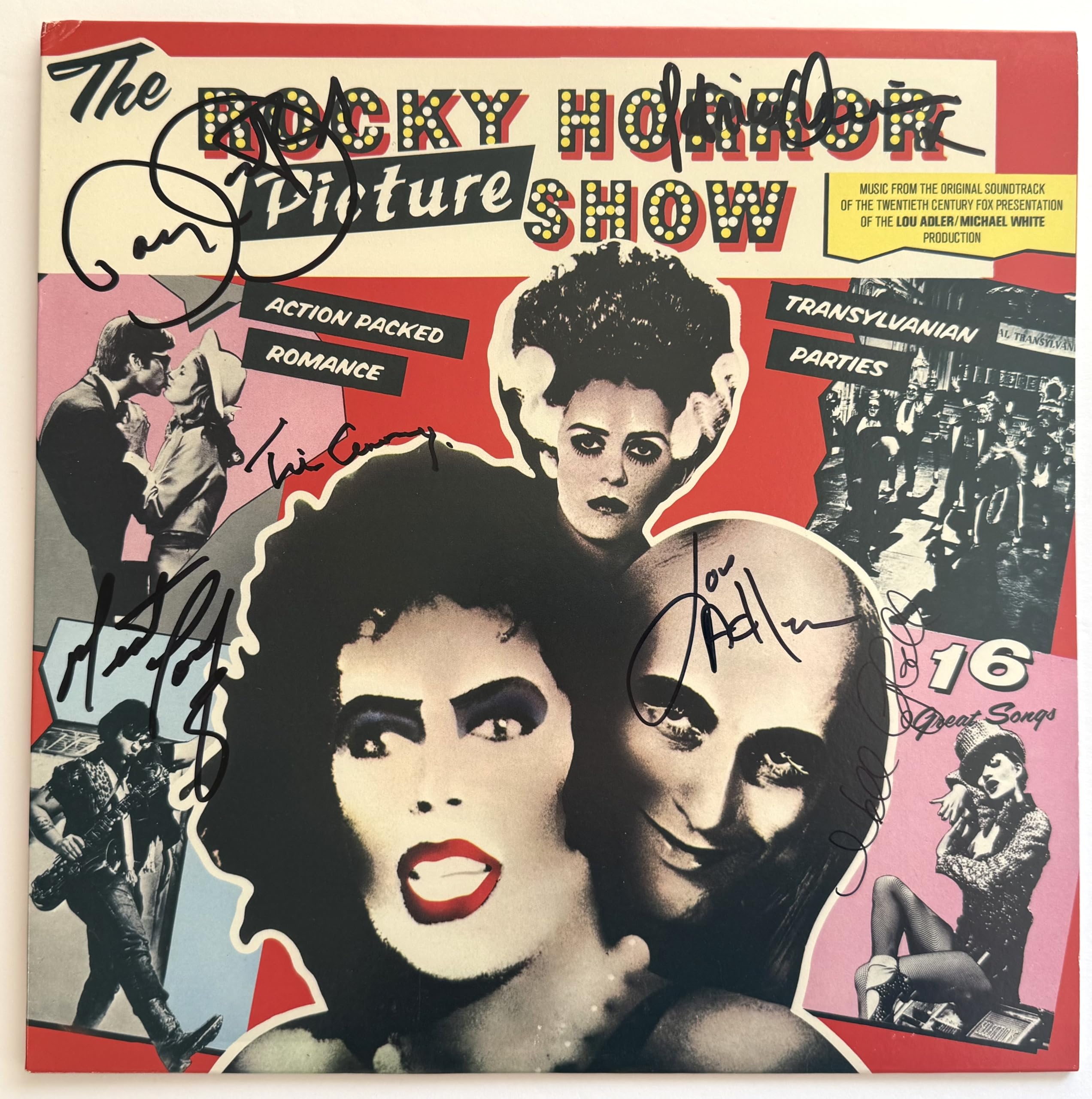 The Rocky Horror Picture Show signed album Tim Curry Meatloaf Lou