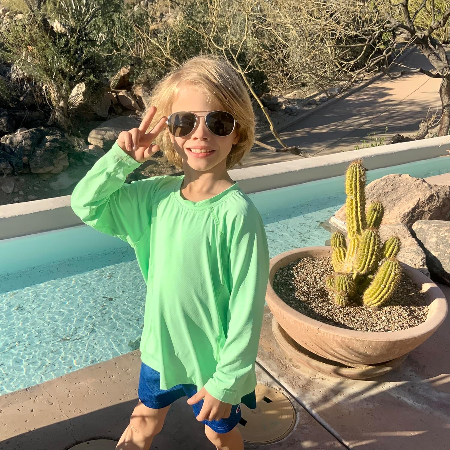 BIG ELEPHANT 3 Pack Boys Long Sleeve Rashguard – UPF 50+,Quick-Dry Athletic Shirts for Youth, Breathable Crew Neck - Image 3