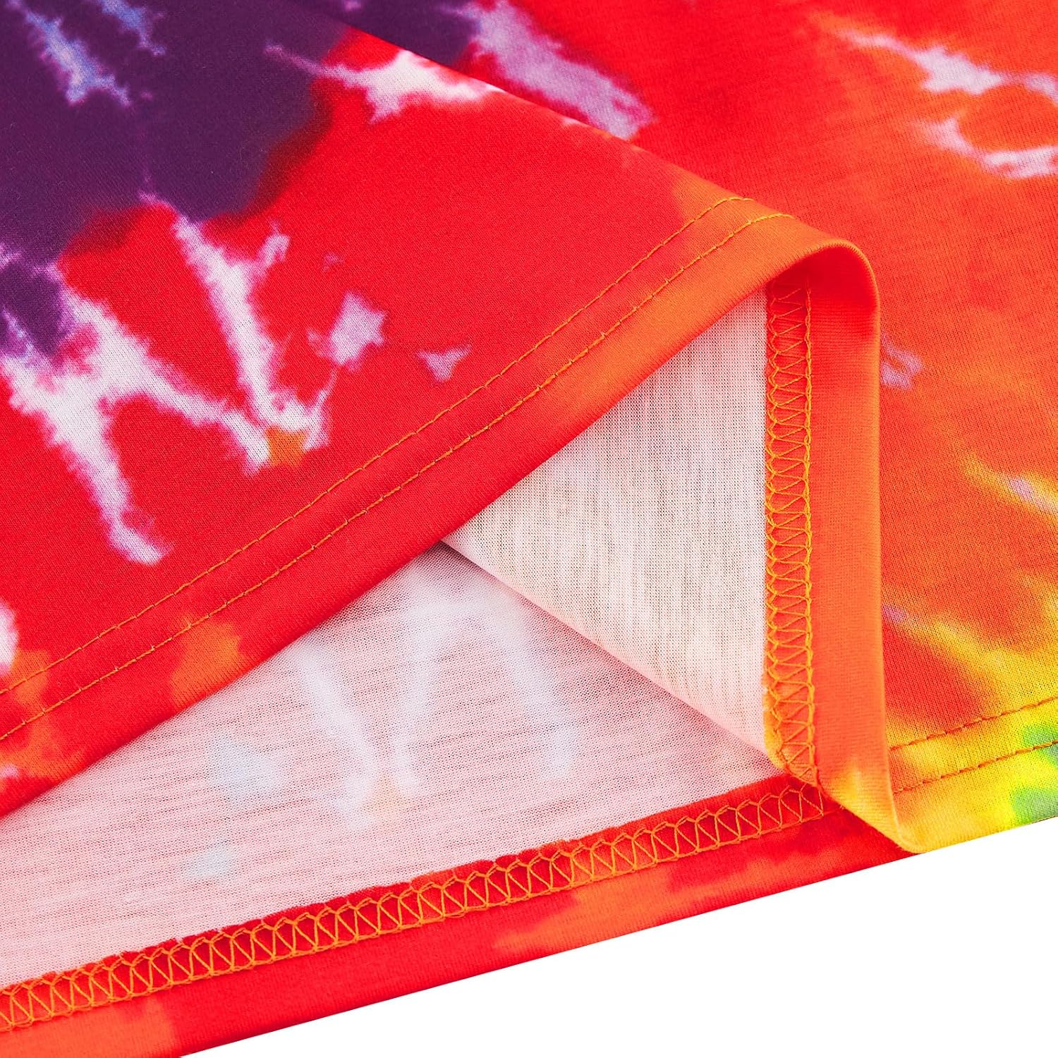 Boys Tie Dye Shirt Size 4-14 Hippies Senior Rainbow Tees T Shirts for Kids - Image 9