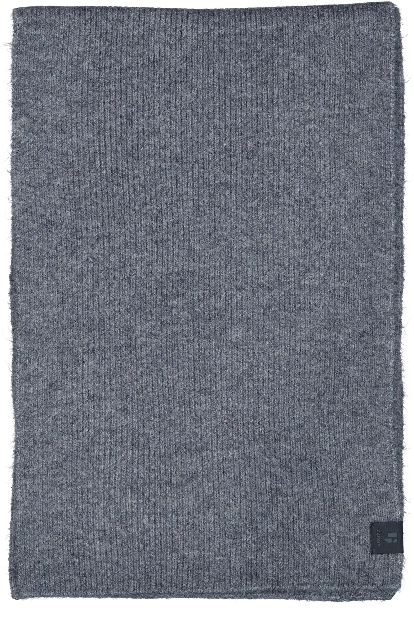 Écharpe bleue en maille côtelée GARCIA l'accessoire des balades hivernales
