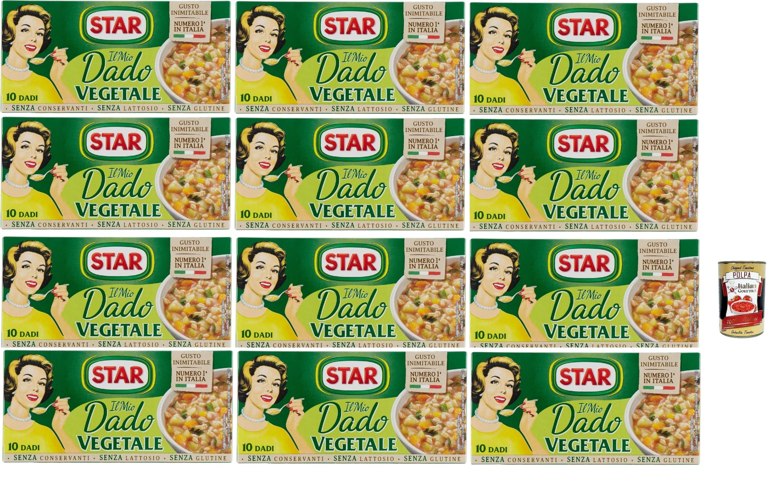 Italian Gourmet il Mio Dado Vegetale Gemüsebrühe Würfel 12 x 100g 9 Gemüse