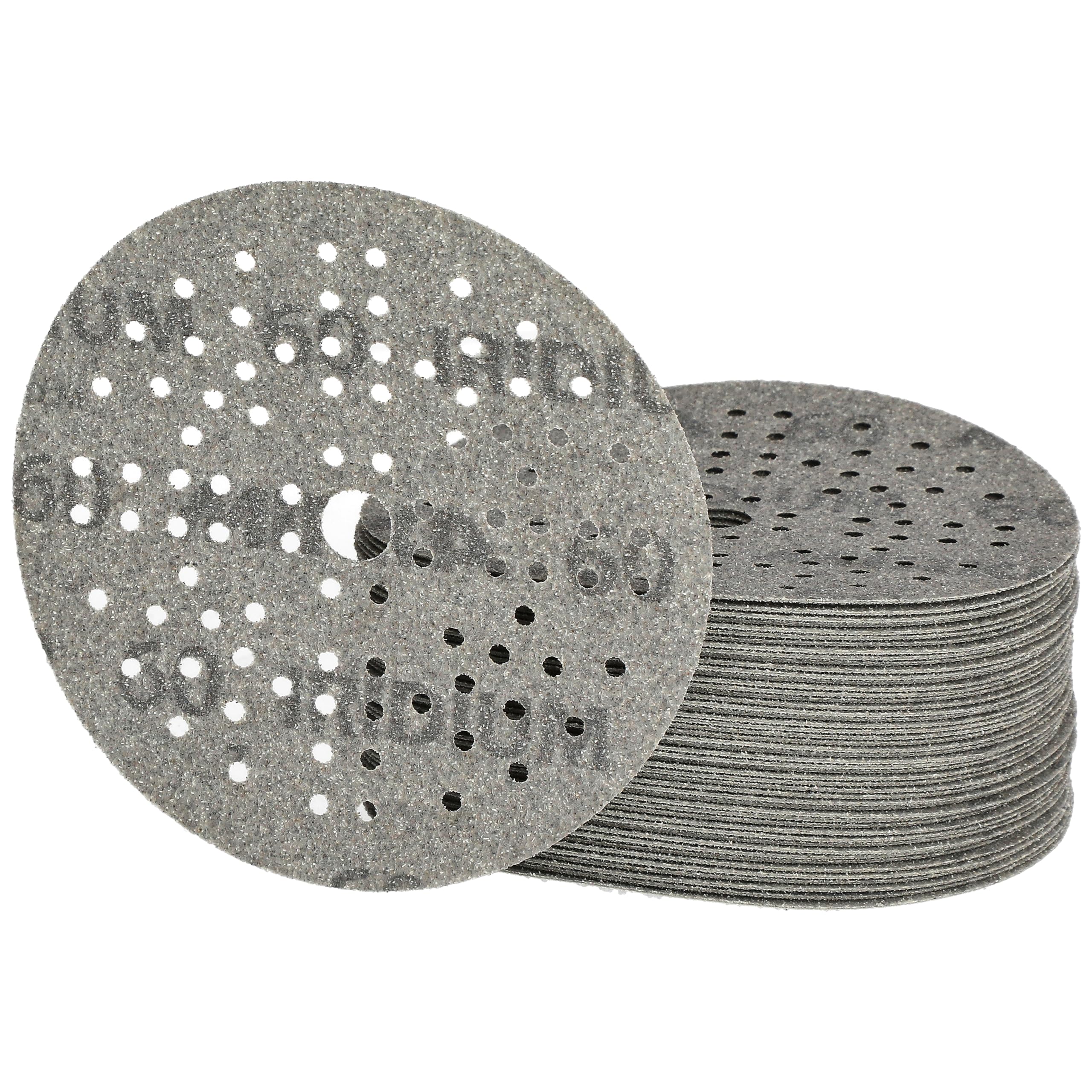 Mirka carta abrasiva Iridium Ø125 mm a strappo 89 fori grana 60 50 pz | Per levigatura precisa su vernice stucco legno acciaio plastica con 89 fori per aspirazione polvere efficiente