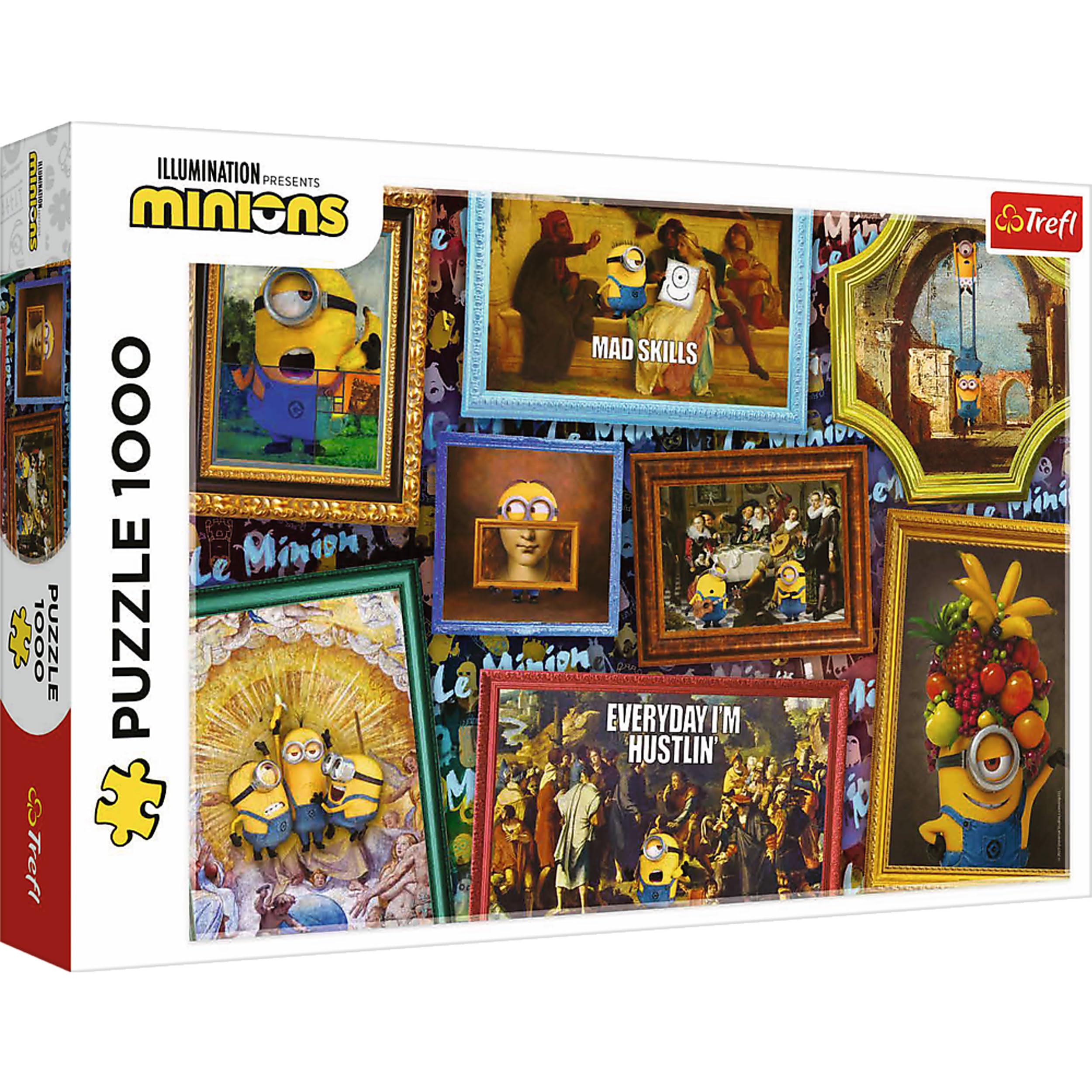 Trefl Minions Gallery - 1000 Piece Jigsaw Puzzles for Adults & Children - Novelty Funny Despicable Me Minion Puzzle