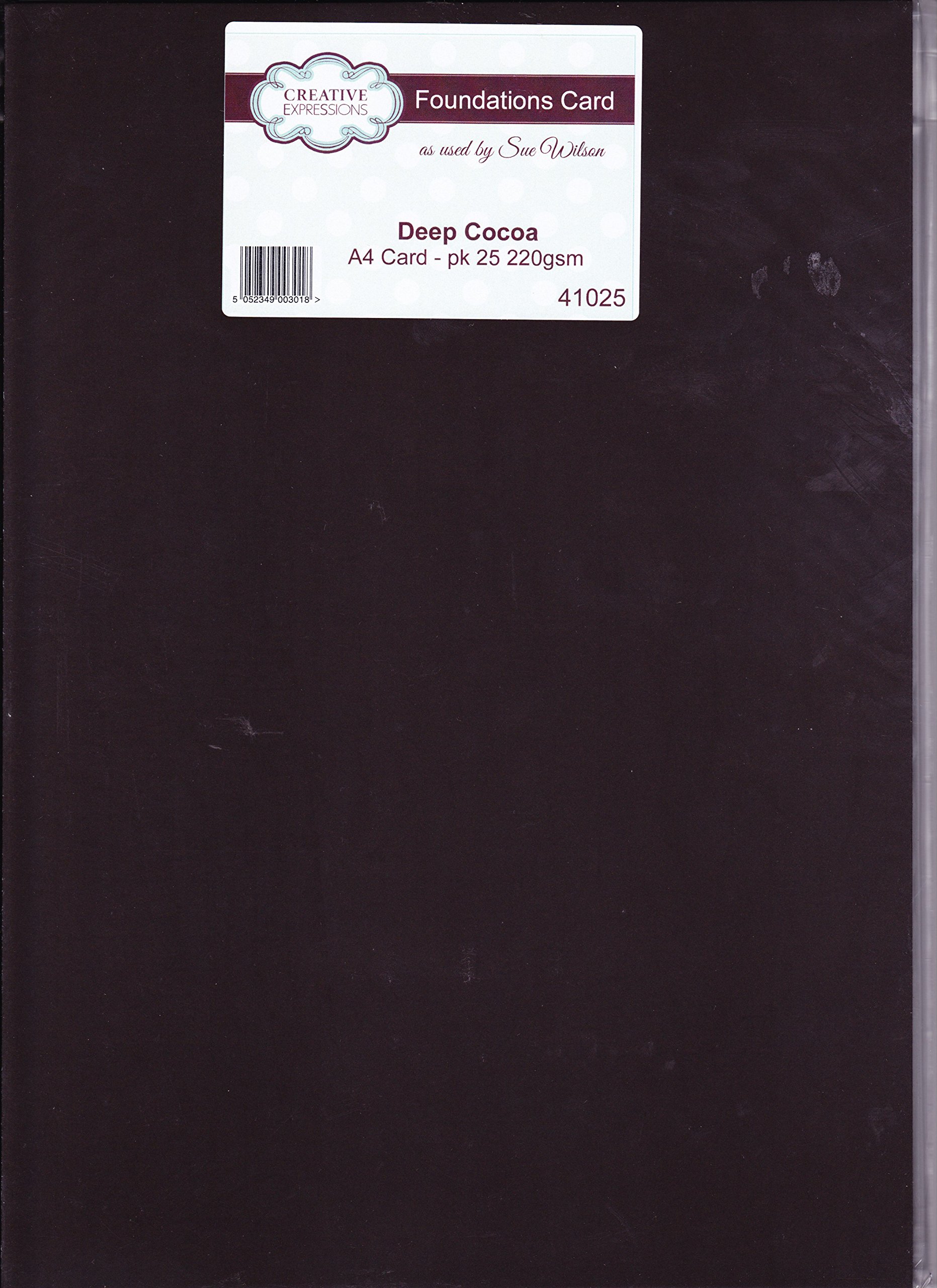 Creative Expressions Foundation Card-Deep Cocoa, A4