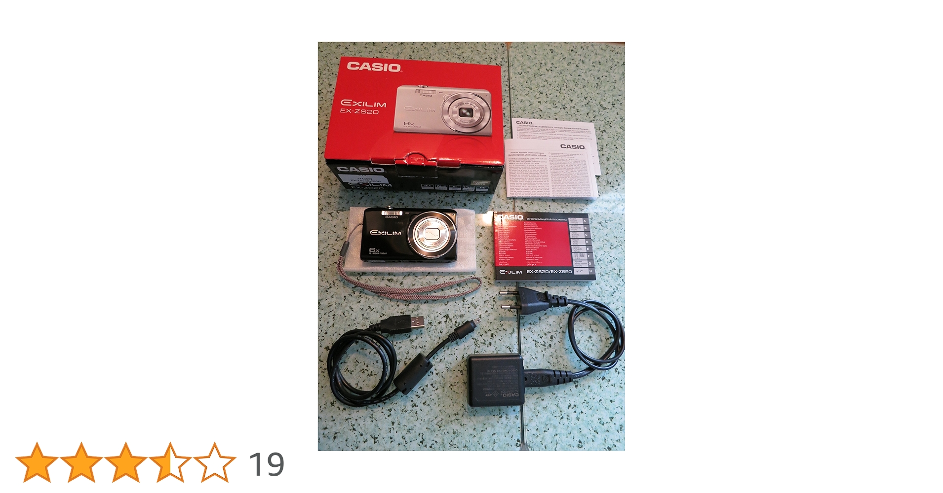 5FM44 CASIO カシオ EXILIM デジカメ EX-ZS20 EX-ZS20 - STANDARD - Digital Cameras - CASIO