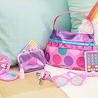 Vista 9 de Battat – Play Circle – Set de maquillaje y belleza – Accesorios de moda para disfrazarse – Juego de simulación – Set de cartera de princesa – Para