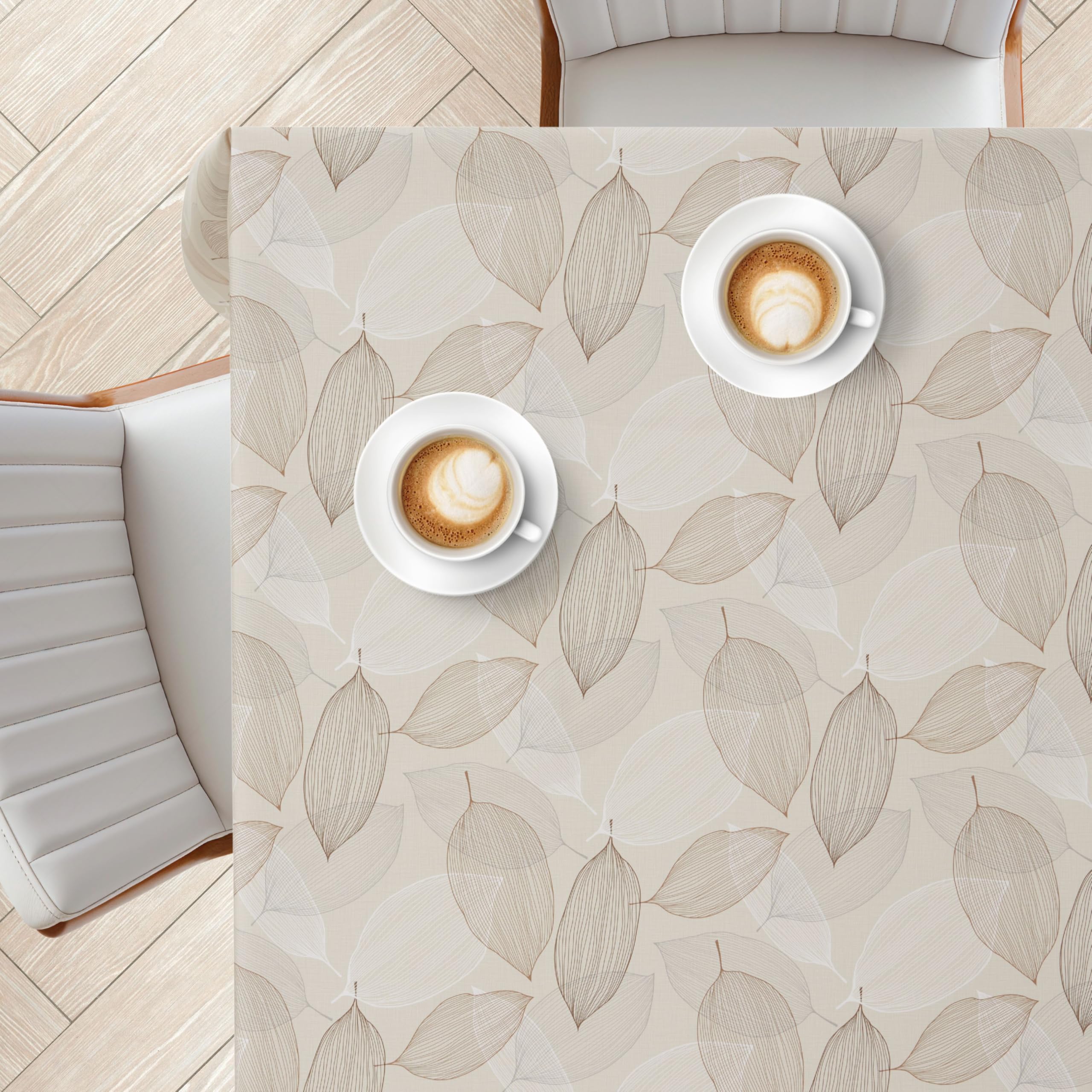 Tovaglia Plastificata Quadrata 140x140 Cm - PVC Facile Da Pulire | Design Triangoli Di Lusso - Foto 8