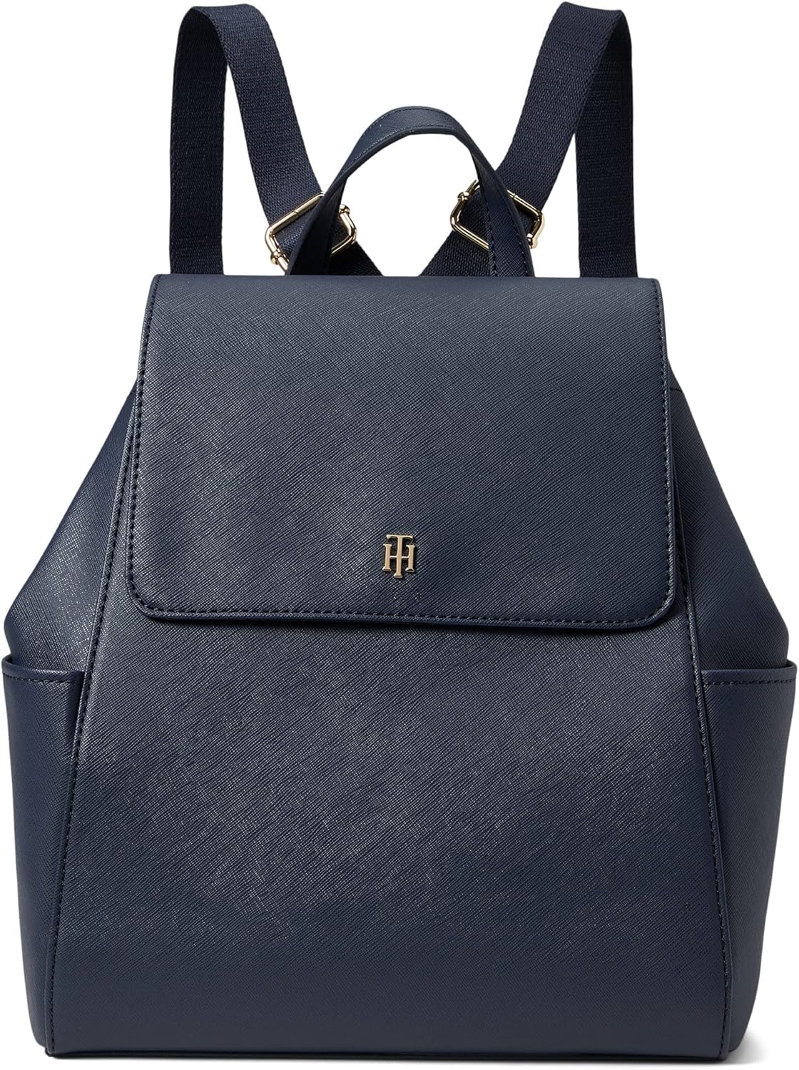 Tommy Hilfiger Beth II Flap Backpack Saffiano PVC Tommy