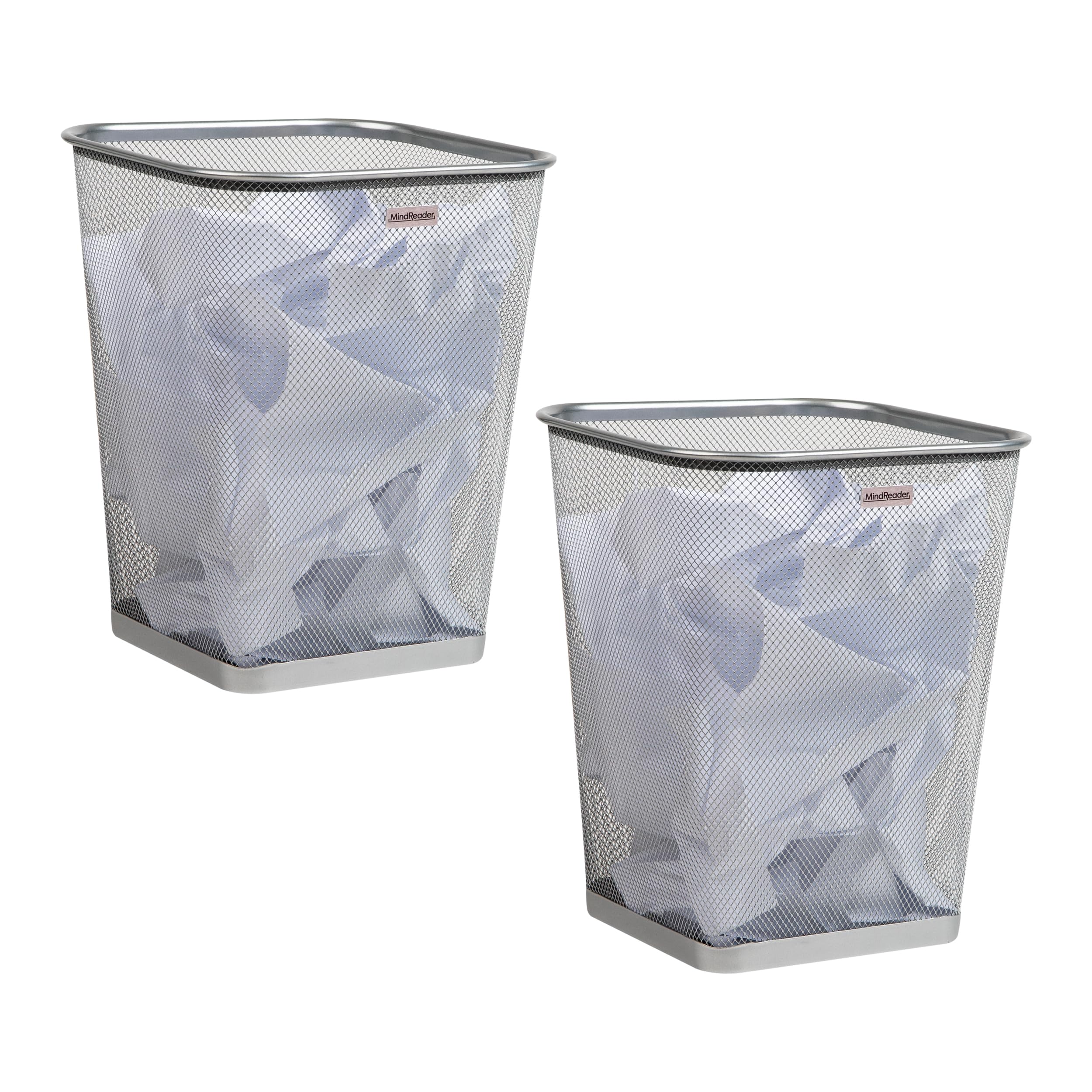 Mind Reader Mesh Trash Cans - Set of 2 -1