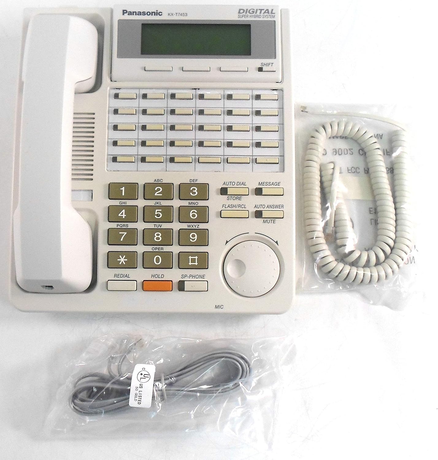 Panasonic Kxt7453 Kx T7453 W Super Sale Period Limited 24 Button Telephone Backlit With Lc