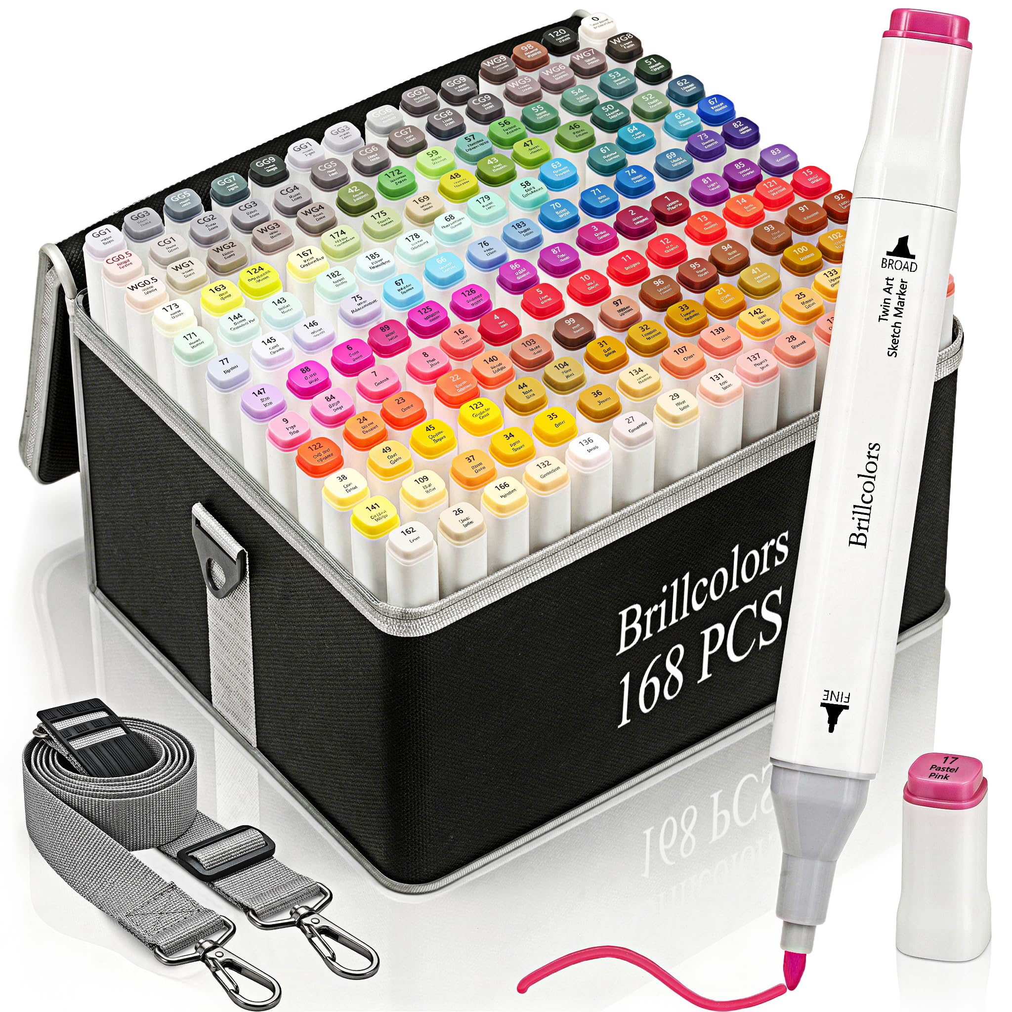 Brillcolors 168 Colors Set