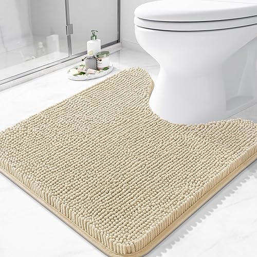 Miniatura 119 de Arotive Alfombras de Baño 30x20, Alfombras de Baño de Chenilla Shaggy Extra Suaves y Absorbentes, Lavables a Máquina con Respaldo de Goma