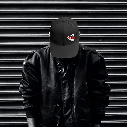 Miniatura 5 de Tijeyi Sombrero de chef para hombre con cierre de presión, divertido sombrero plano para niño y mujer, ajustable, gorra de béisbol negra