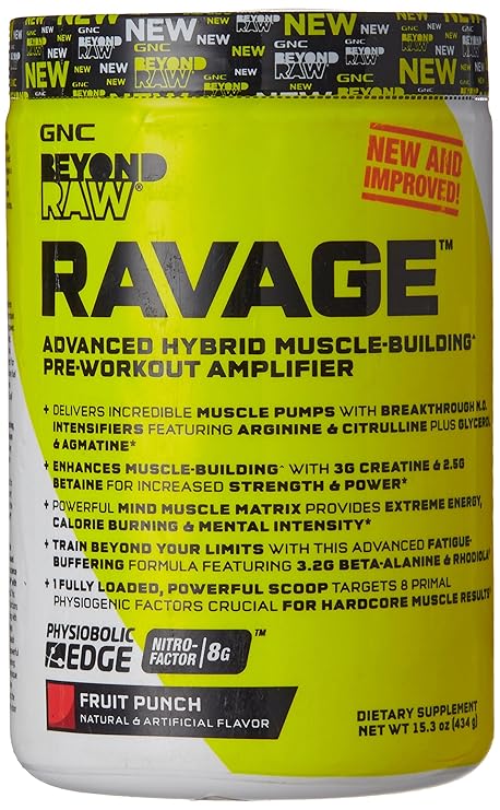 Buy Gnc Beyond Raw Ravage Powder 434 G Fruit Punch Online At Low Prices In India Amazon In