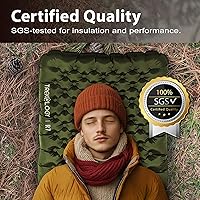 Vista 7 de TREKOLOGY Colchoneta para Dormir para Campamento– Ultraligera, Colchoneta de Campamento de 4" de Grosor con Valor R de 7.2 para Todas