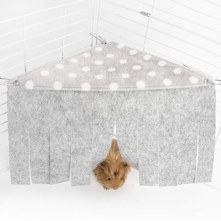 Niteangel Corner Fleece Forest Hidey Curtain Hideouts for Rabbit, Chinchillas, Hedgehogs, Guinea Pigs, Hamster - Accessories & Toys