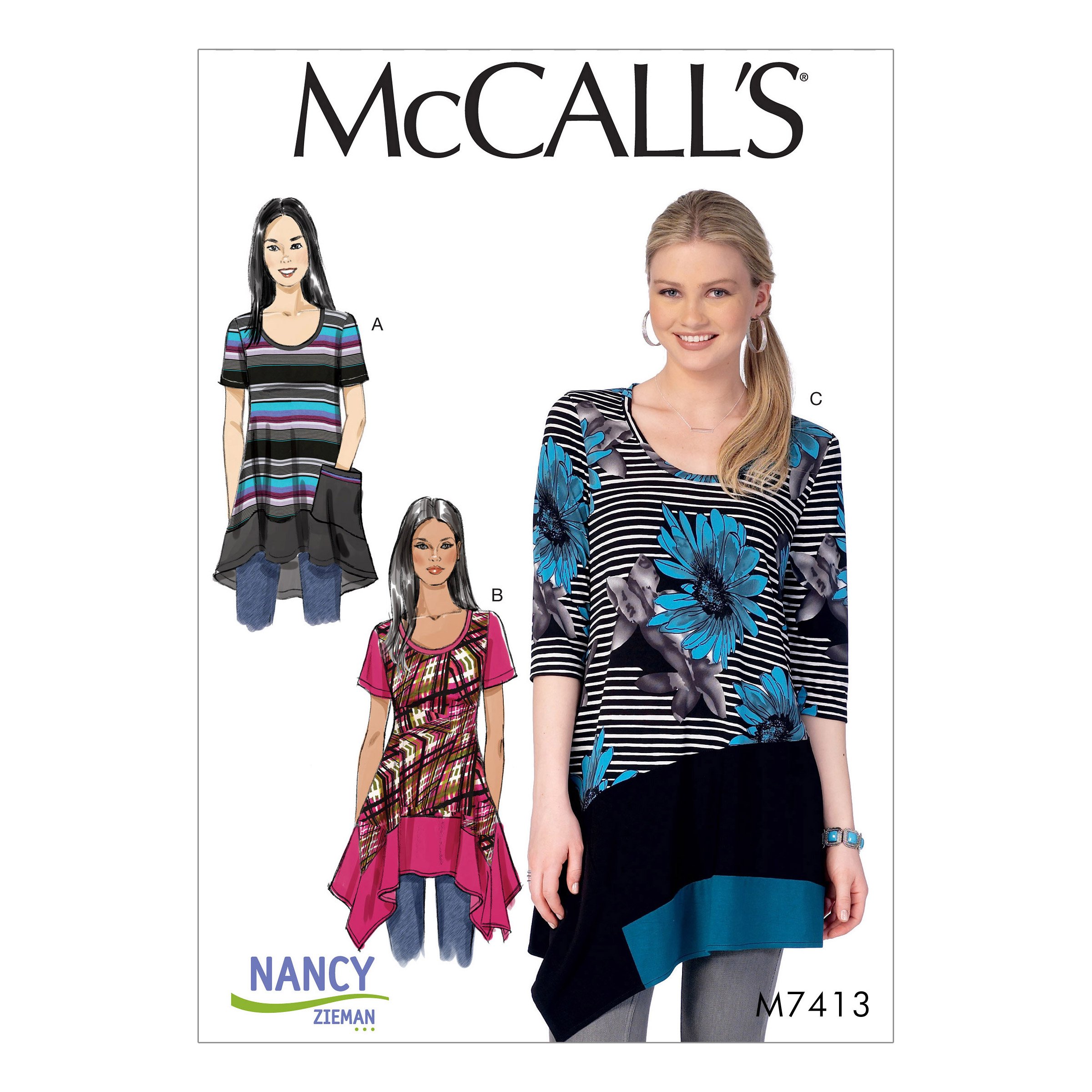 Patron Patron de Débardeur Femme McCall's 7413 Soie Multicolore Taille 18W-24W