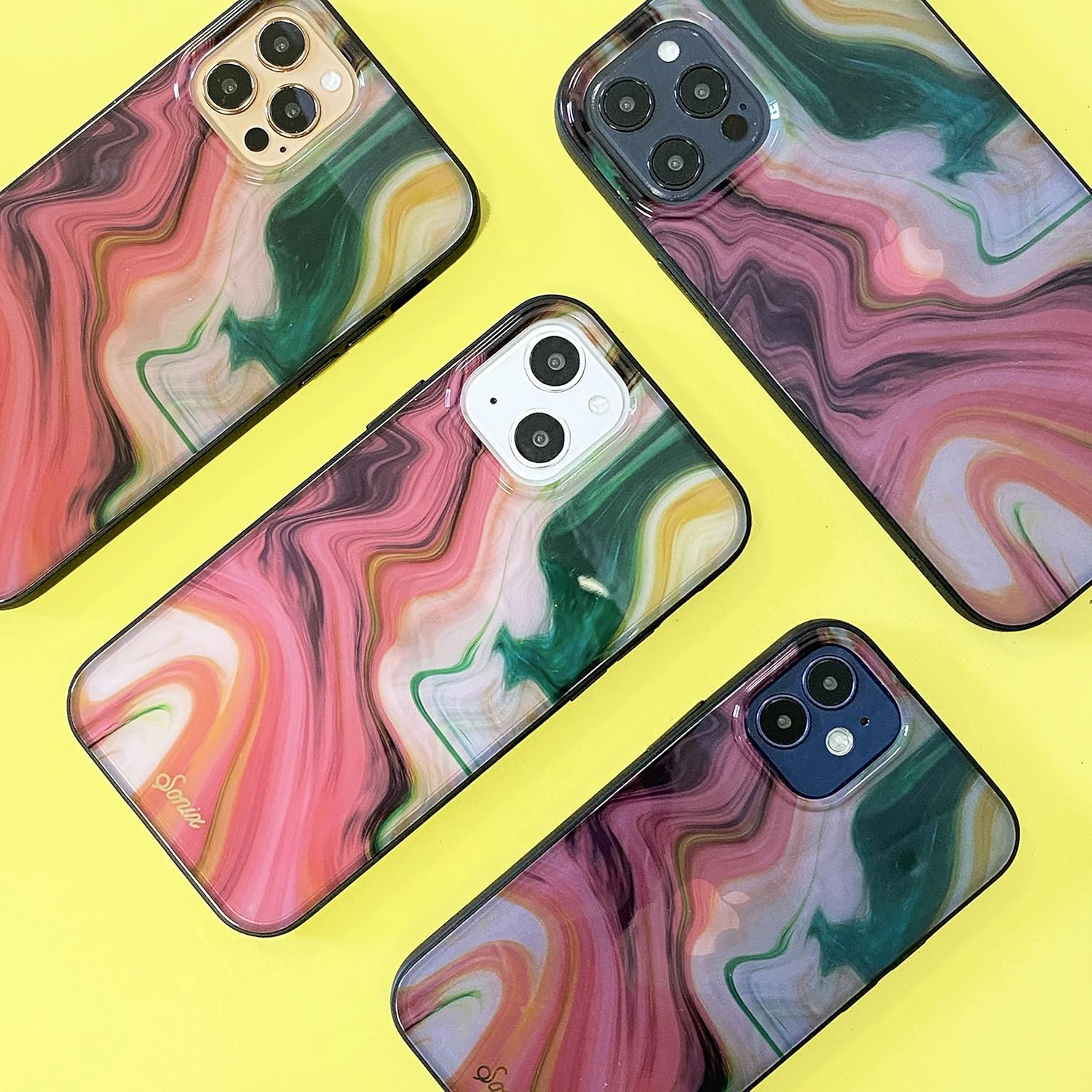 Sonix Case for iPhone 14 Pro | 10ft Drop Tested | Marble Phone Case for Women | Agate - Image 5