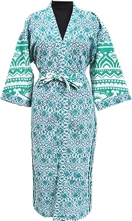 CRAFT KALA Kimono Nightwear Kaftan Nighty for Women Cotton Dresses Stylish Bath Robe Women's Long Colorful Designs Nightgo... Price In India