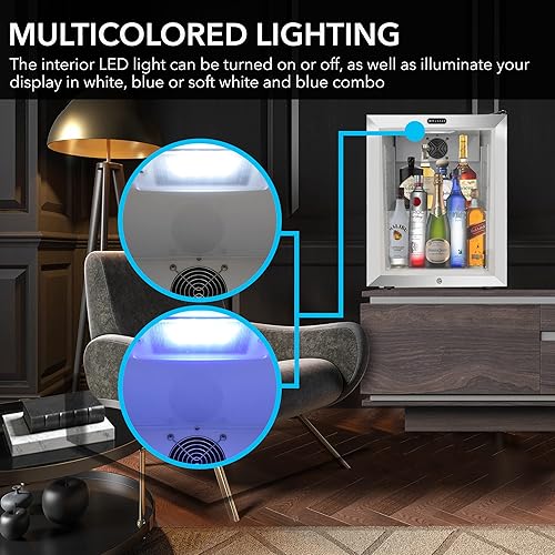 Miniatura 7 de Whynter CDF-177SB - Congelador de puerta de vidrio con pantalla de 1.8 pies cúbicos, blanco, tamaño único