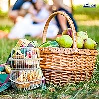 Vista 7 de EHOMEA2Z Clamshell - Recipientes de alimentos herméticos de doble cierre de plástico, duraderos y de fácil agarre, recipientes para postres