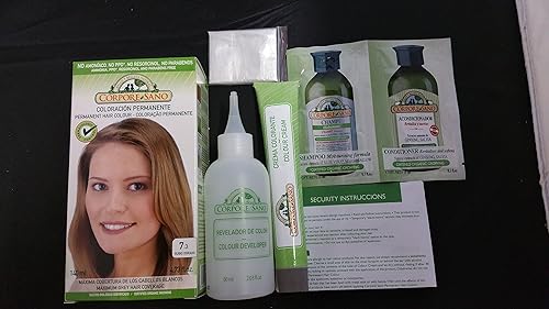 Miniatura 8 de Corpore Sano Tinte permanente para el cabello (no contiene PPD. AMONIA, RESORCINOL, PARABENOS. ( 5 Castaño Claro)