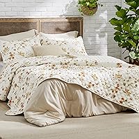 Vista 6 de Bedsure - Colcha floral tamaño Queen, ropa de cama reversible con estampado botánico, colcha ligera, colcha de microfibra suave para todas las 05