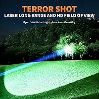 Vista 5 de Coon Hunting Lights,High Power LED Headlamp Spotlight,Waterproof Super Bright Rechargeable Headlight with Motion Sensor