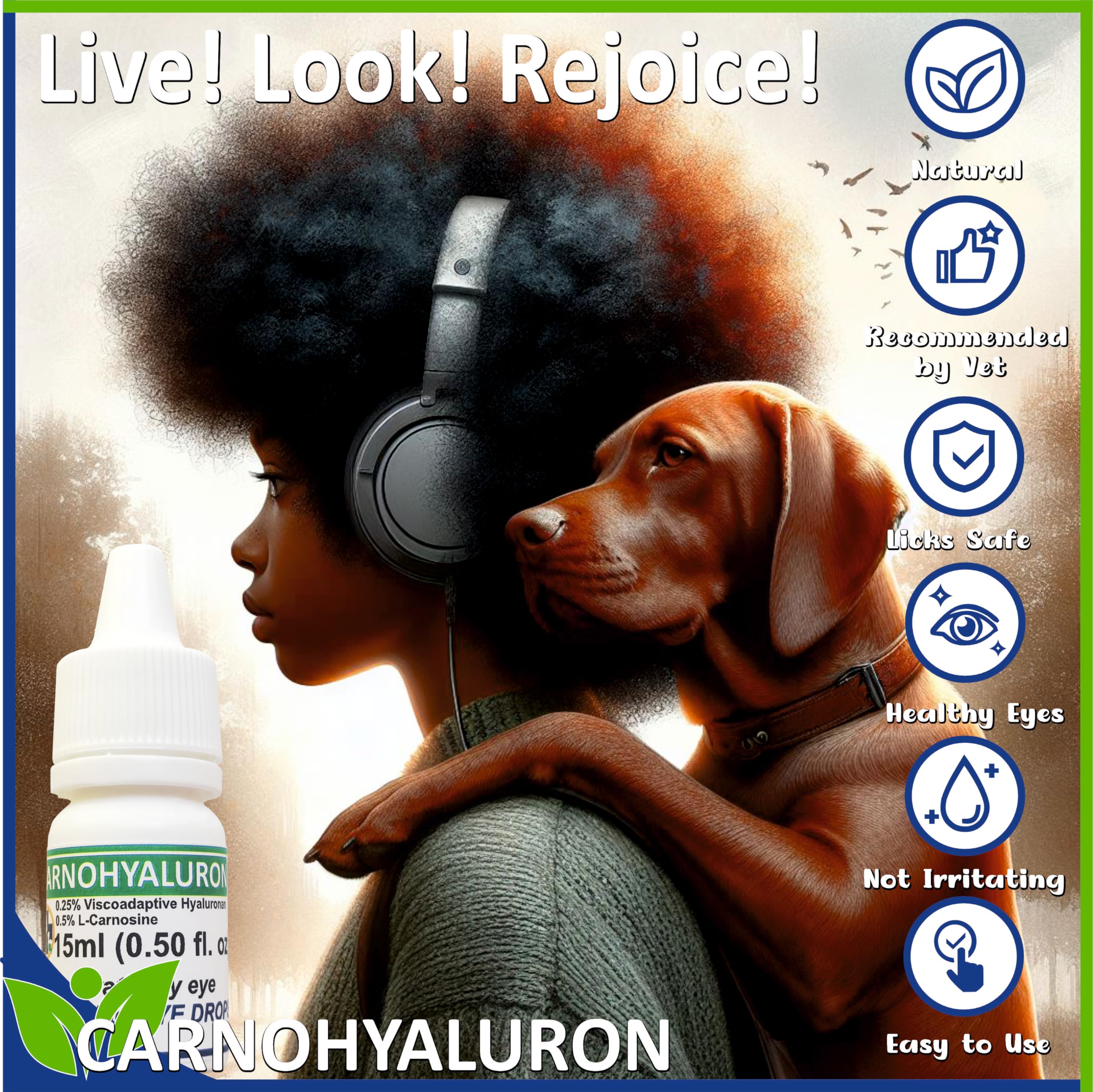 Lubricating Gel Eye Drops 15ml With Hyaluronic Acid 0.25% & L-Carnosine For Pets Cat & Dog Moisturizer Soothes Dryness And Irritation & Itchy, Daily Use To Relieve Dry Eyes Artificial Tears — Amazon image 7