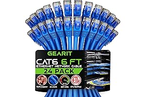 GearIT Cat 6 Ethernet Cat 6 Cable, 6 Feet