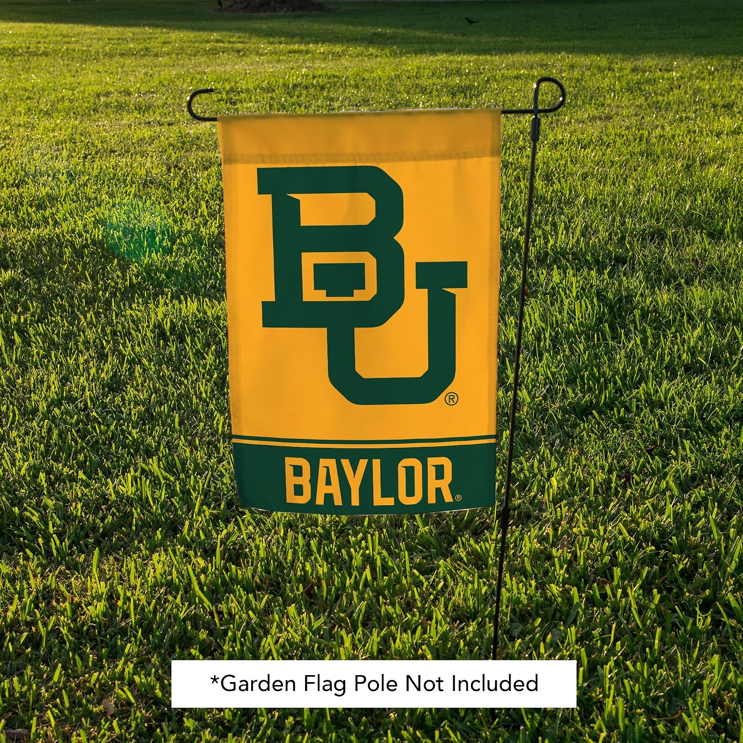 Desert Cactus Baylor University BU Garden Flag – 19 x 12 inch Baylor Bears Banner, For Outdoor Display and Events (Design B)