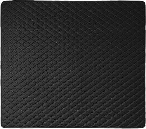 Miniatura 6 de FH Group Deluxe, piel sintética, patrón de diamante, forro de carga de 32 pulgadas, abeto universal para automóviles, camiones y SUV (negro) F16501