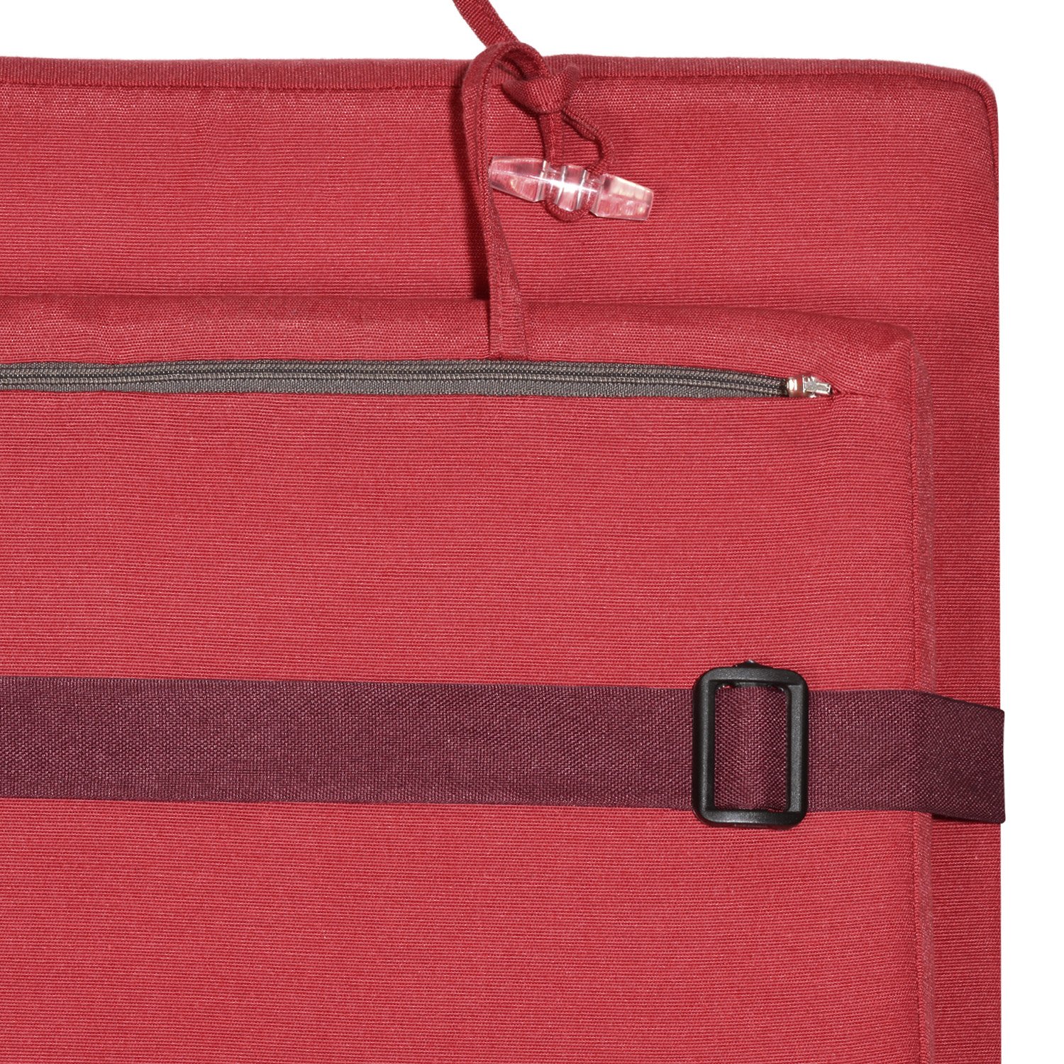 Beautissu Lot de 2 Coussins Bain de Soleil Matelas avec Housse Amovible | 175x45x5cm rouge coussin chaise longue exterieur Transat luxe jardin LoftLux DC