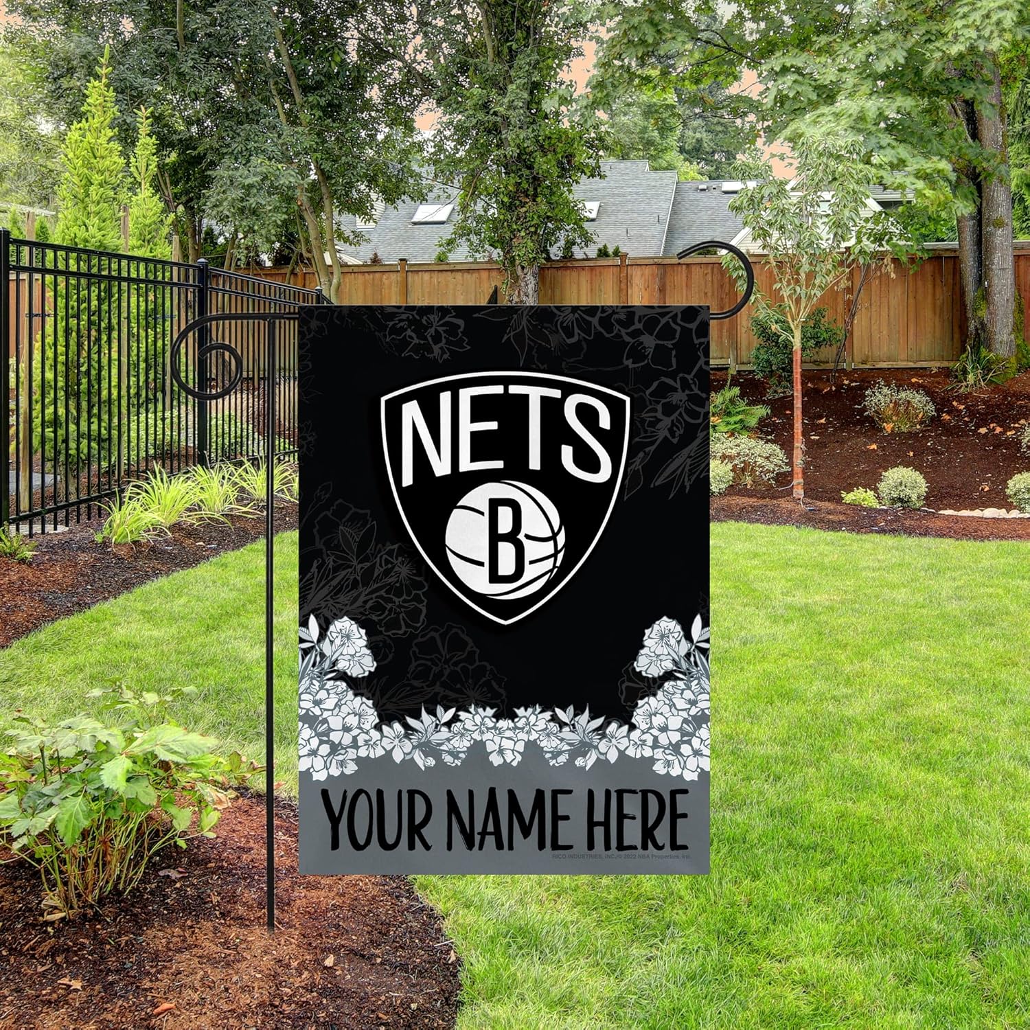 Rico Industries NBA Standard/Primary Personalized 13" x 18" Double Sided Garden Flag