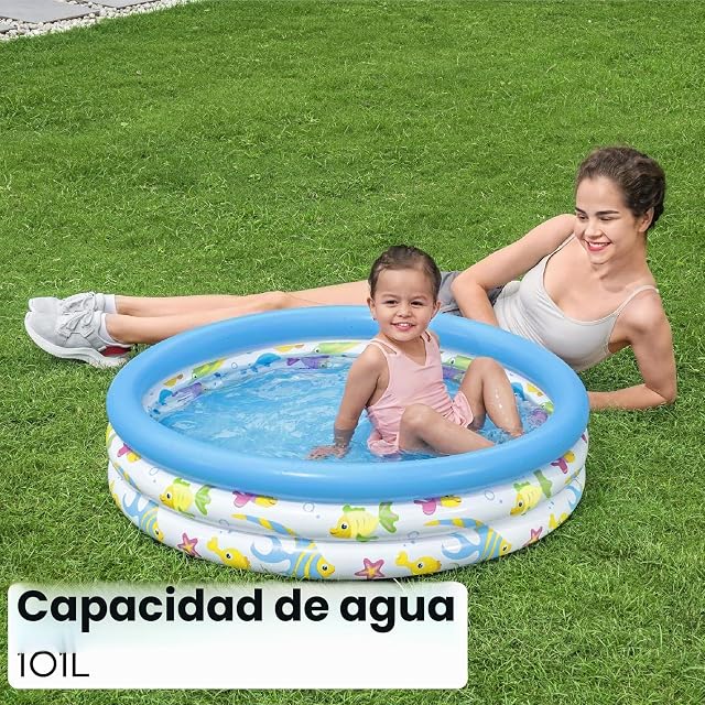 Foto 3 de 6 de BESTWAY 51008 - Piscina Hinchable Infantil Coral Ø102X25 cm