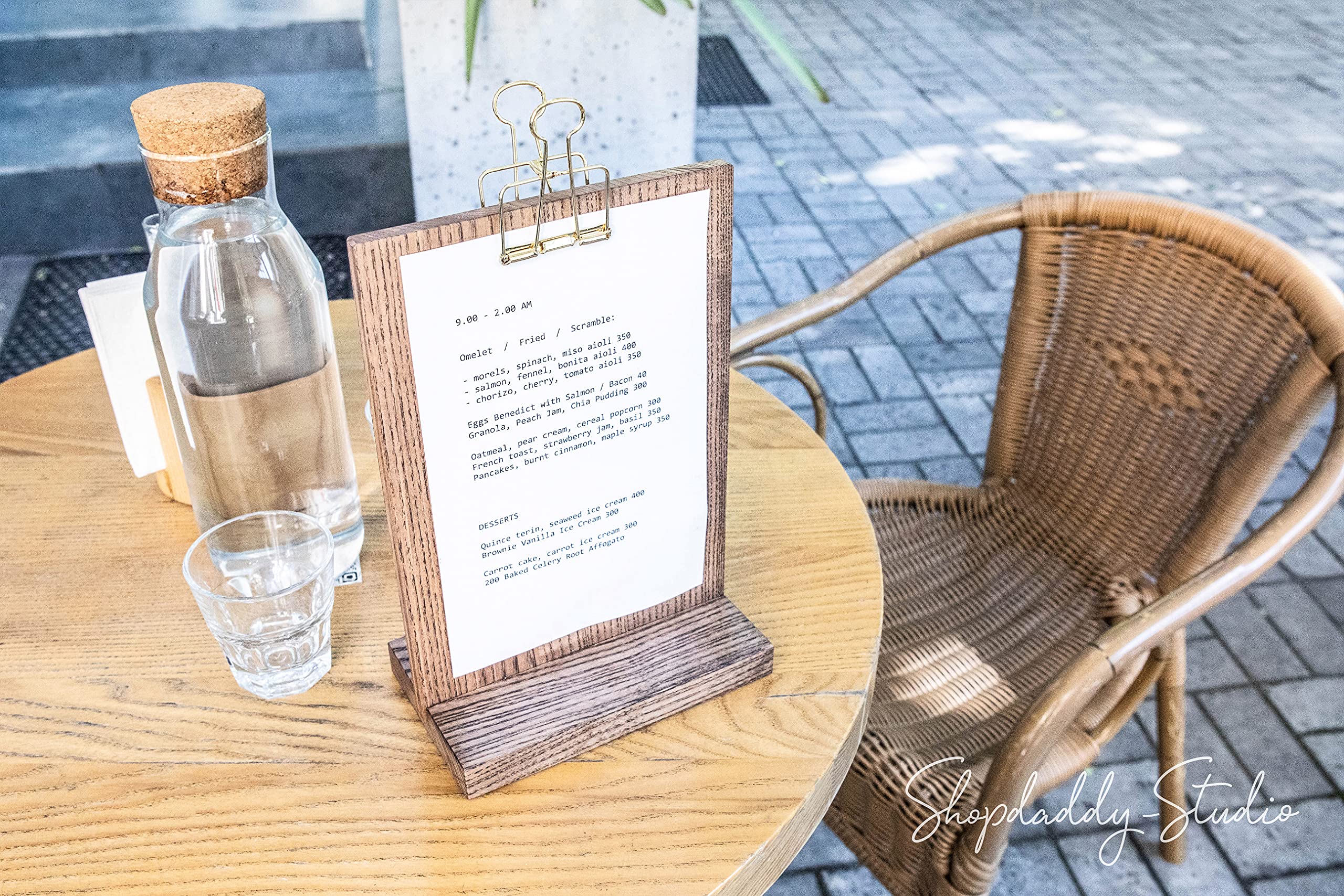 Custom Wooden Table Signs Stand-Menu Board Clipboard, Wedding Sign Stand, Standing Clipboard, Table Tents, Table Top Sign Holder, Wood Clipboard, Store Display, Clip Board, Menu Holder