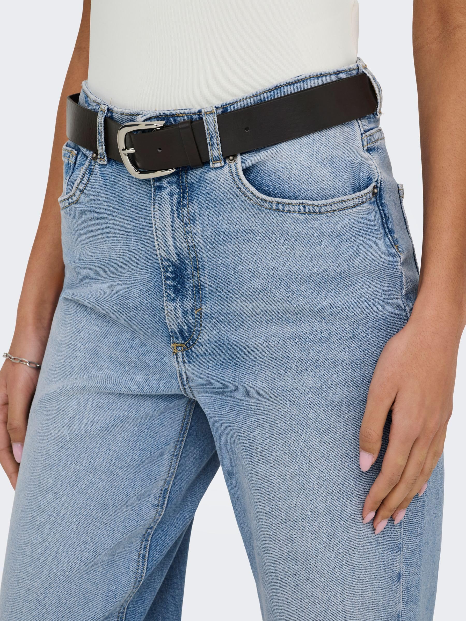 ONLY Jean à Coupe Large ONLJUICY Taille Haute Wide Leg Fit Jeans