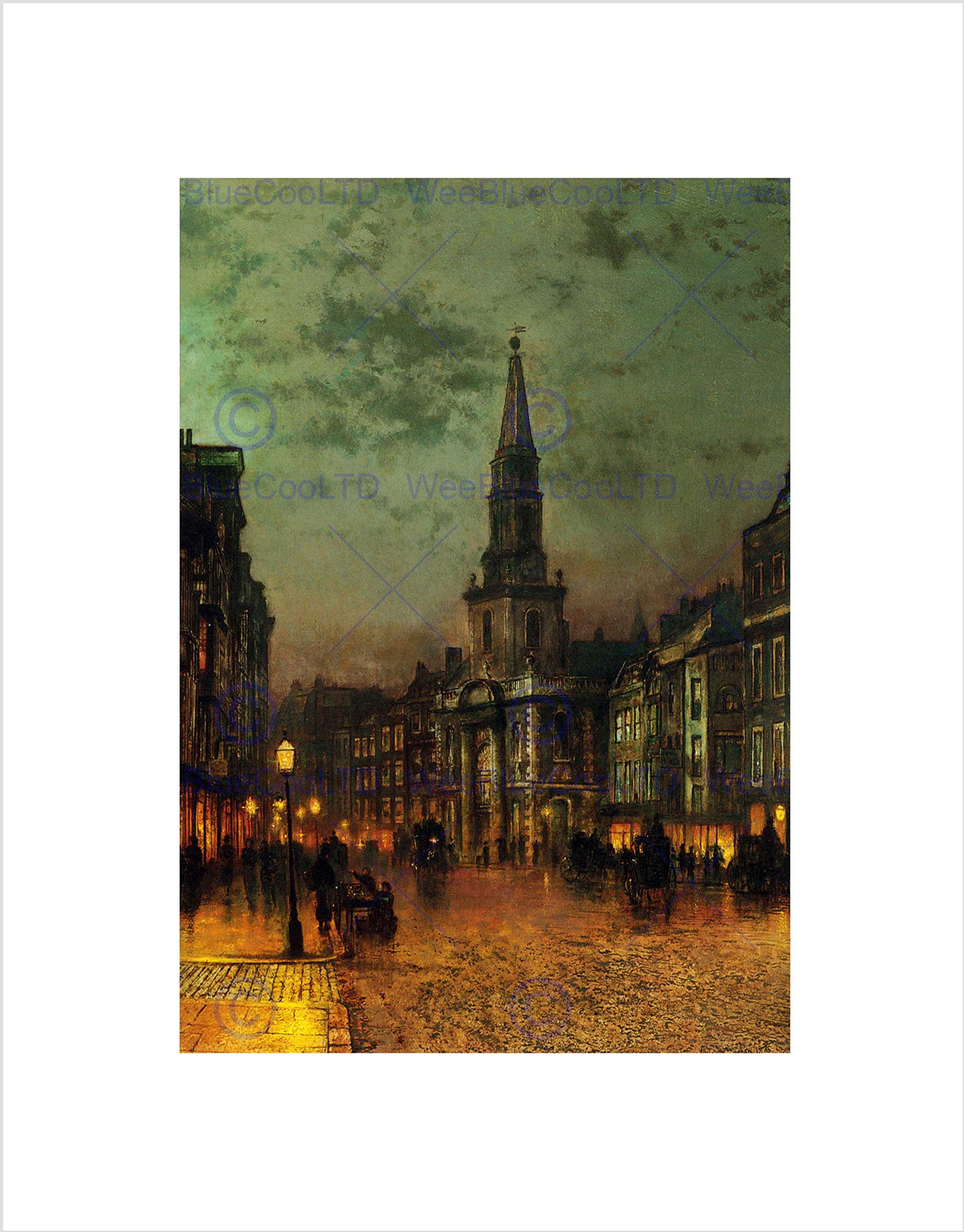 Wee Blue Coo John Atkinson Grimshaw Blackman Street London 1885 Wall Art Print