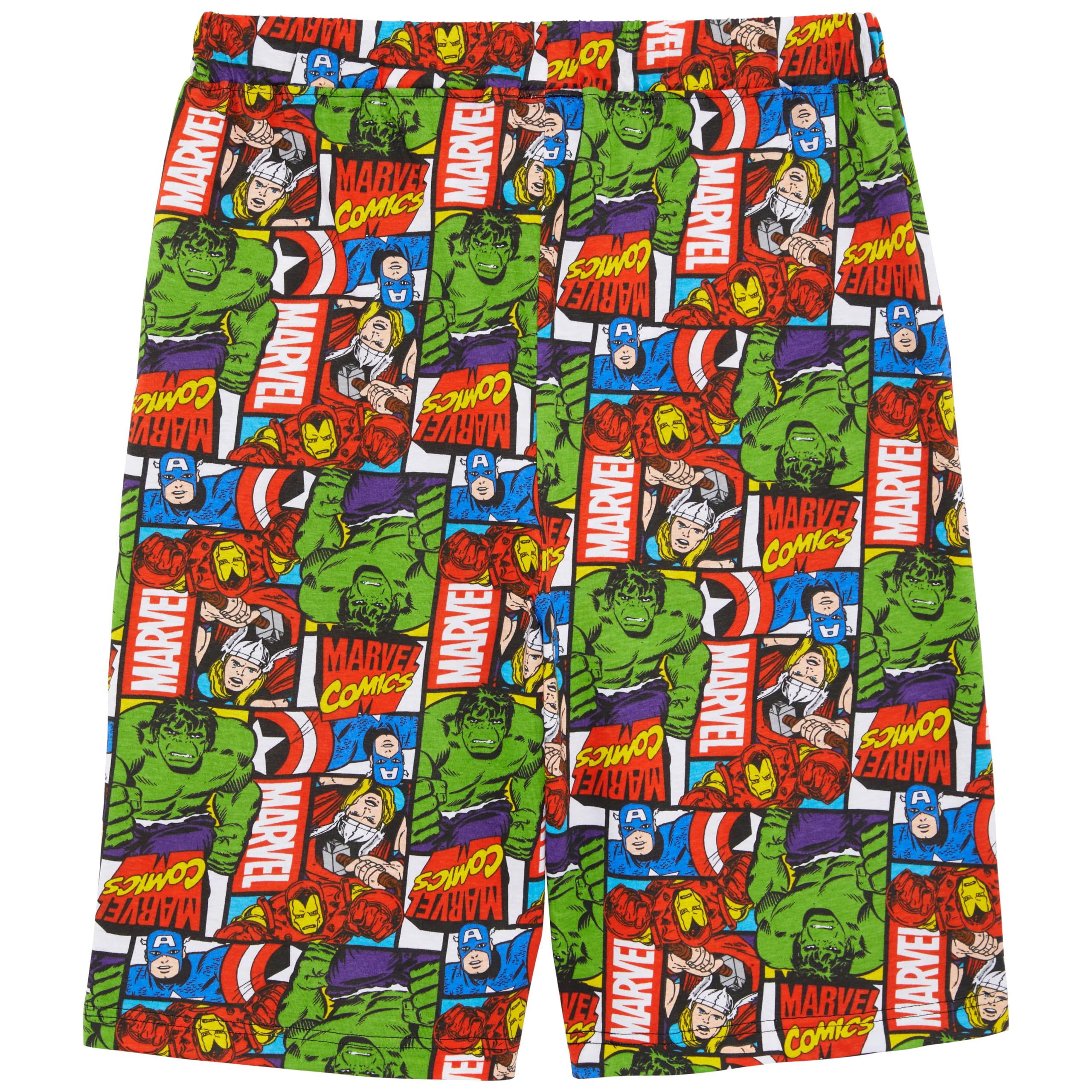 Marvel - Confezione da due Pantaloncini da Salotto da Uomo - Spider-Man, Hulk, Capitan America, Iron Man & Thor - 100% Cotone