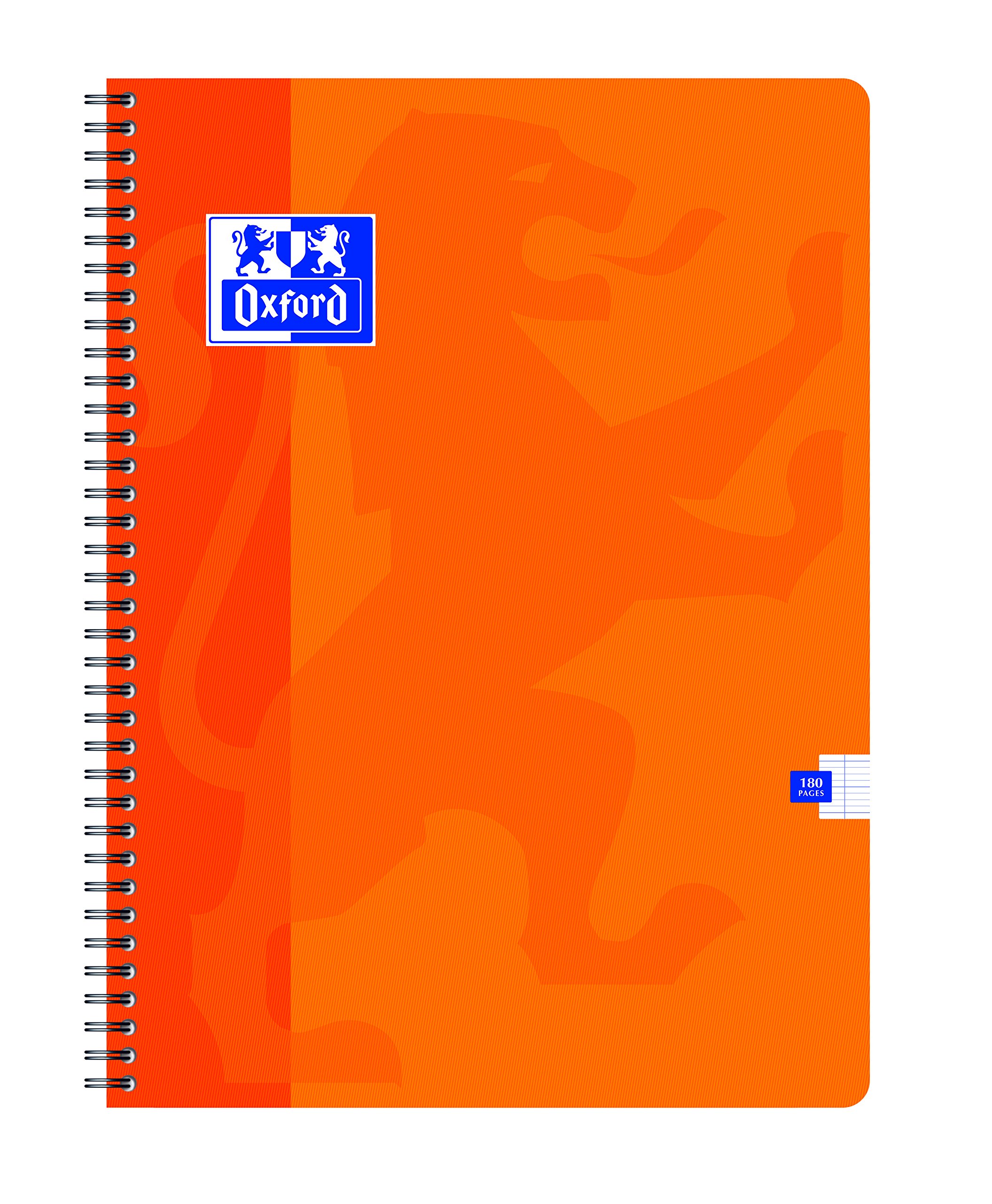 Oxford 100104752 - Cuaderno, cuadriculado, 24 x 32 cm, 180 páginas, paquete de 5