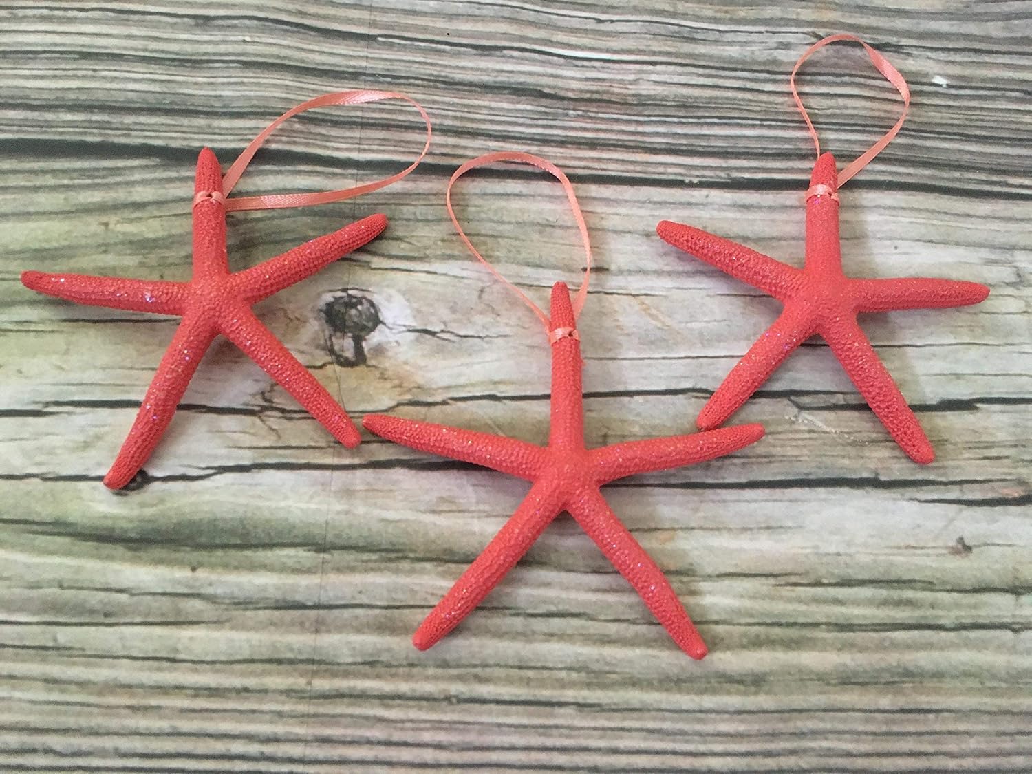 Starfish Christmas Tree Ornaments (Coral)