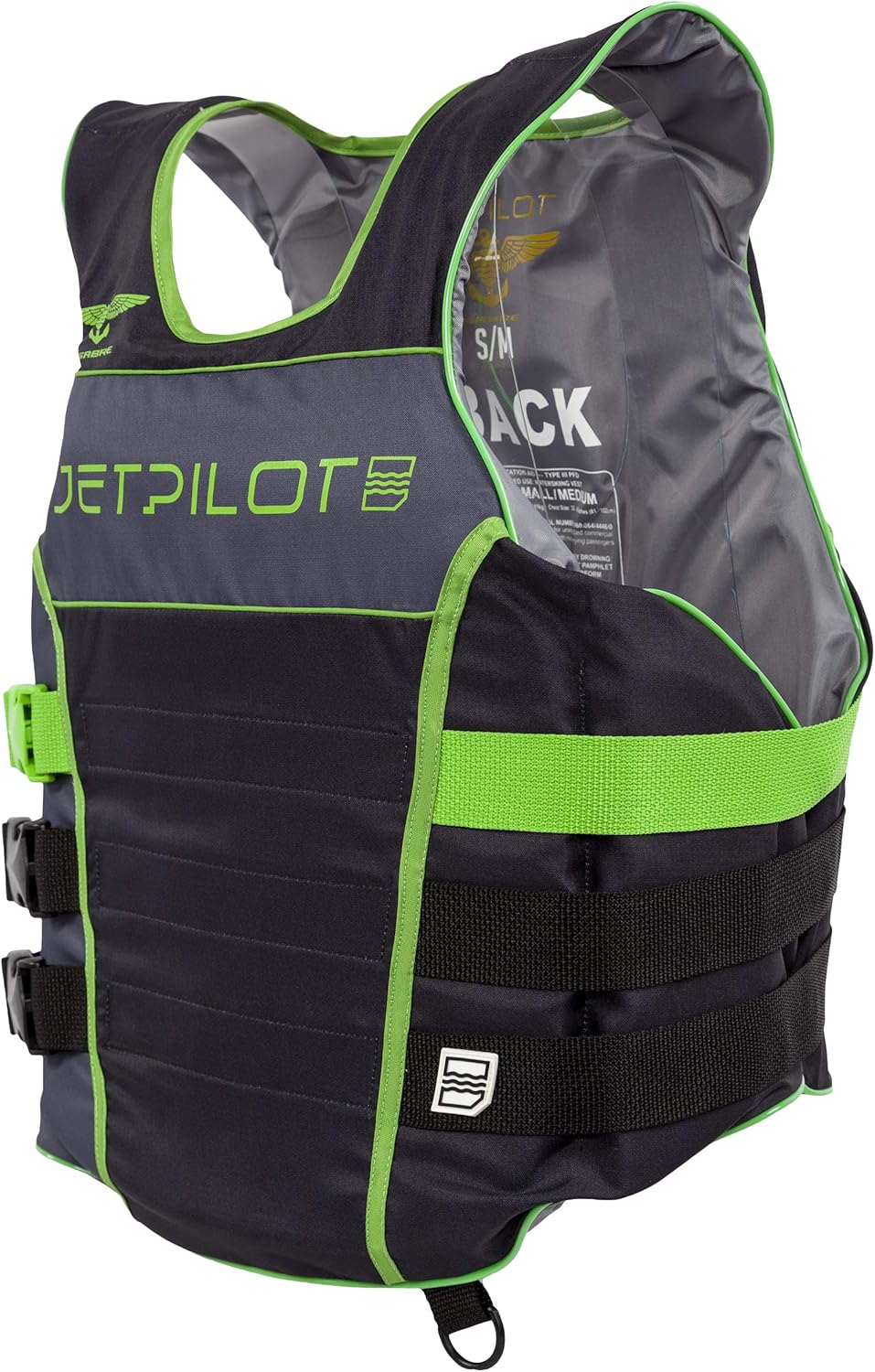 Jetpilot F-86 Sabre Nylon CGA Vest-S/M-Black